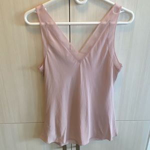 TED BAKER pink camisole with mesh detail